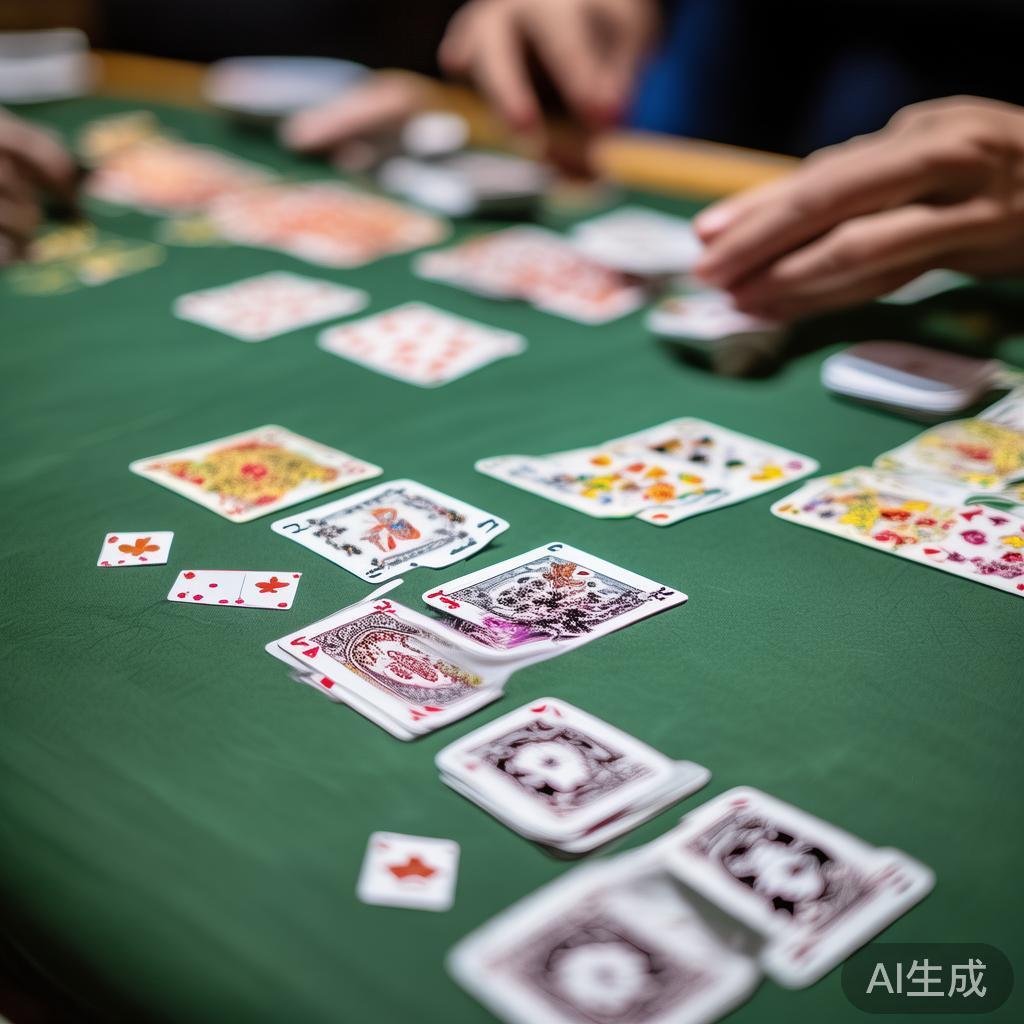 在游戏初期，合理整理手牌是成功的第一步。将散牌进行